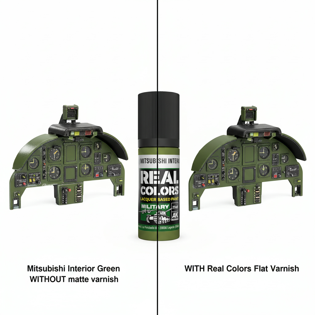 AK Interactive Real Colors Military IJN M3 M MITSUBISHI Interior Green 17ml RC956