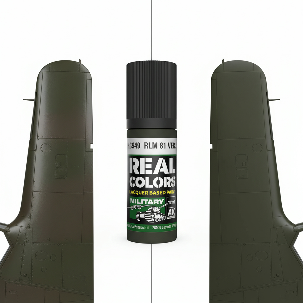 AK Interactive Real Colors Military RLM 81 Ver.2 incorrectly called RLM 83 17ml RC949