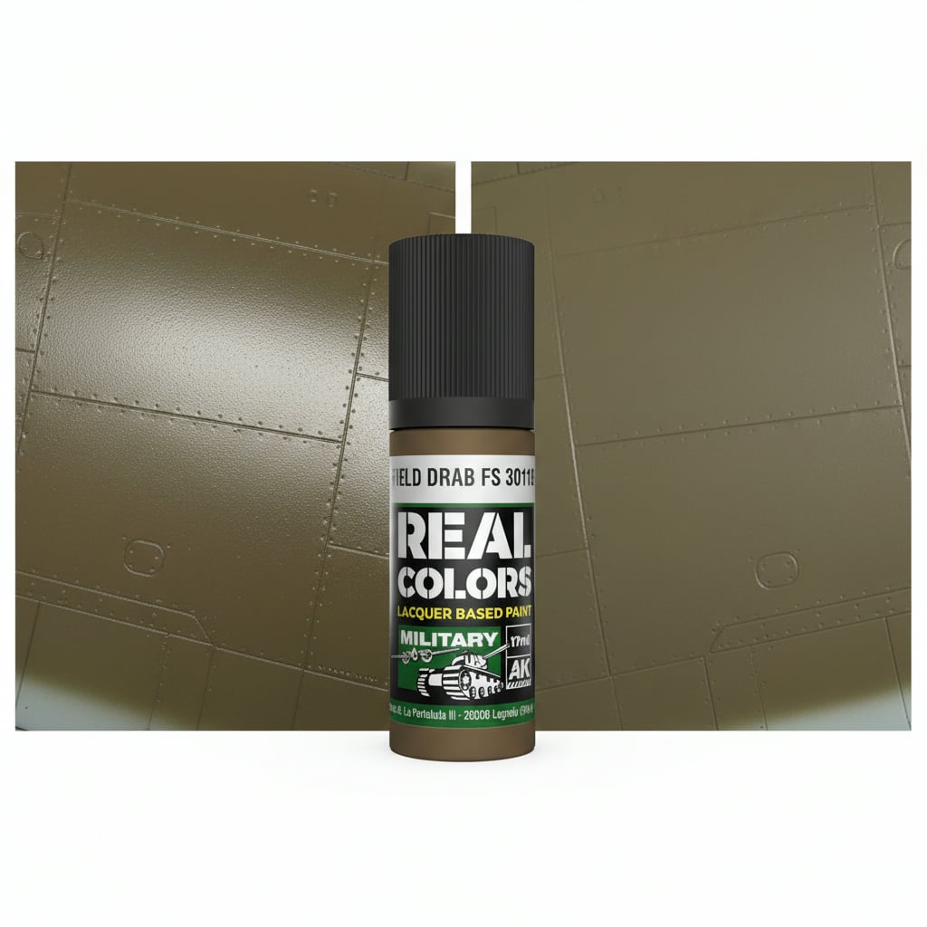 AK Interactive Real Colors Military Field Drab FS 30118 17ml RC894