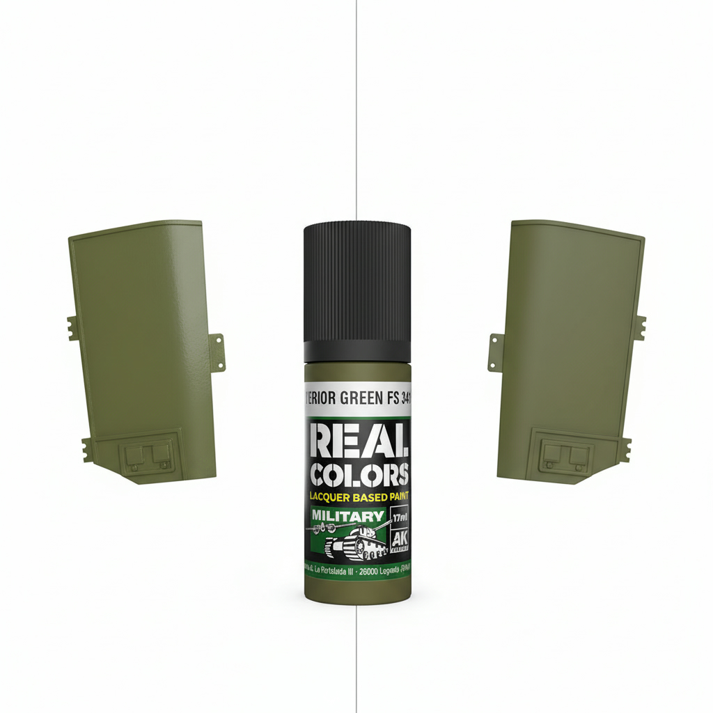 AK Interactive Real Colors Military Interior Green FS 34151 17ml RC906