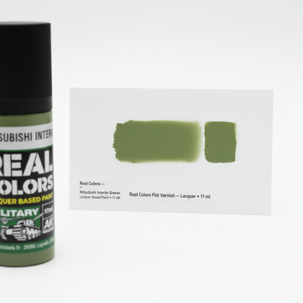 AK Interactive Real Colors Military IJN M3 M MITSUBISHI Interior Green 17ml RC956