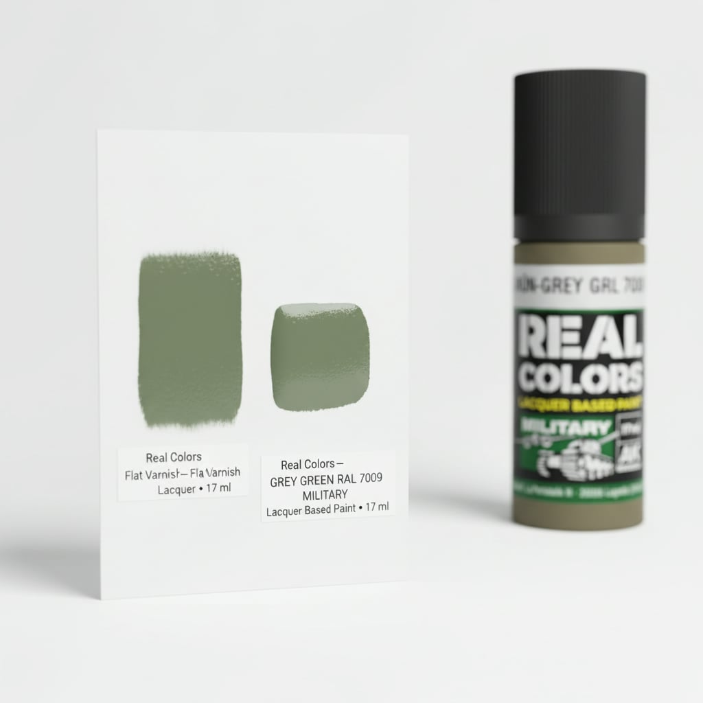 AK Interactive Real Colors Military Graugrün-Grey Green RAL 7008 17ml ...