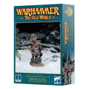 Warhammer the Old World Dwarfen Holds Dwarf King with Oathstone 10-16