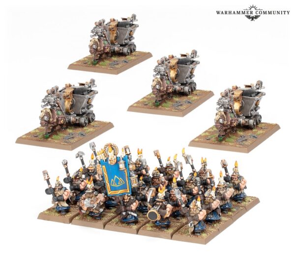 Warhammer the Old World Dwarfen Mountain Holds Dwarf Miners 10-12