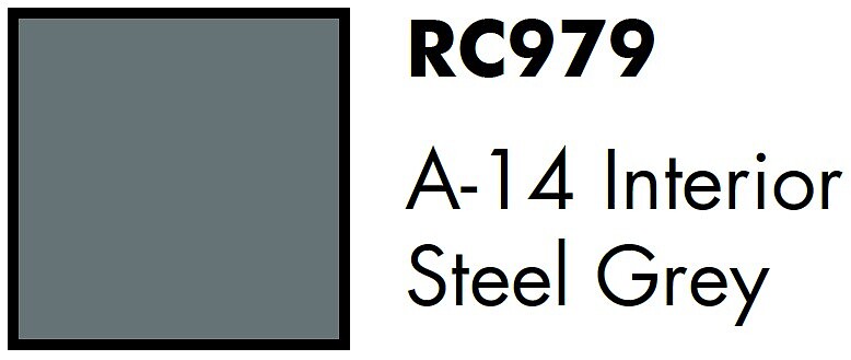 AK Interactive Real Colors Military A-14 Interior Steel Grey 17ml RC979