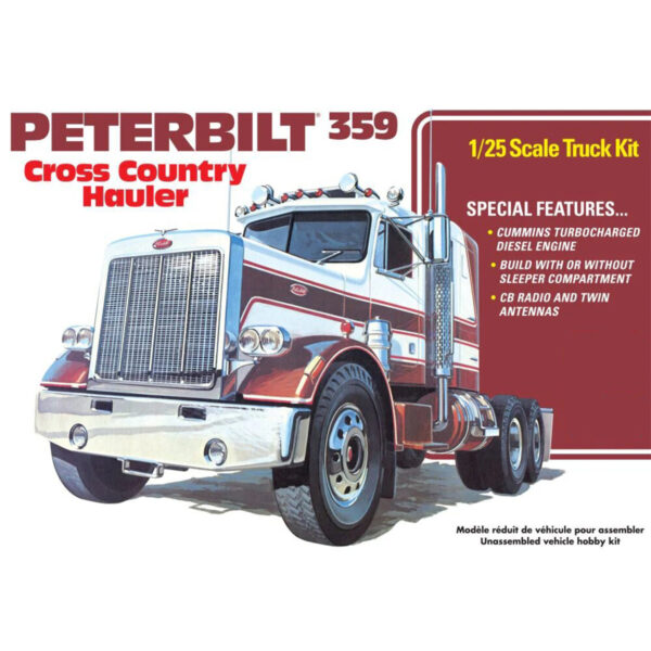 AMT Peterbilt 359 Cross Country Hauler 1/25 Scale 1477