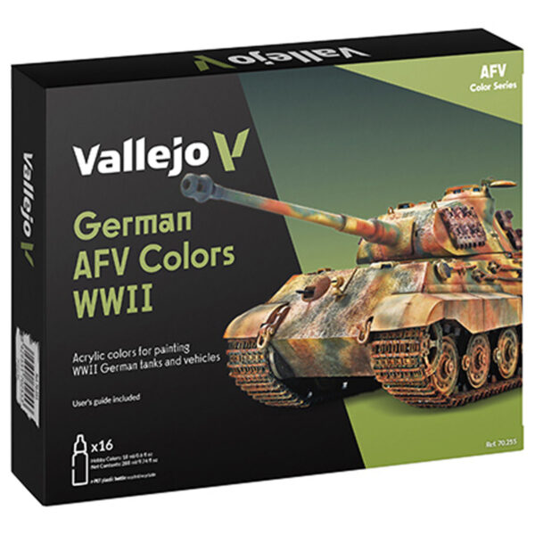 Vallejo Model Color German AFV Paint Set of 16 70255