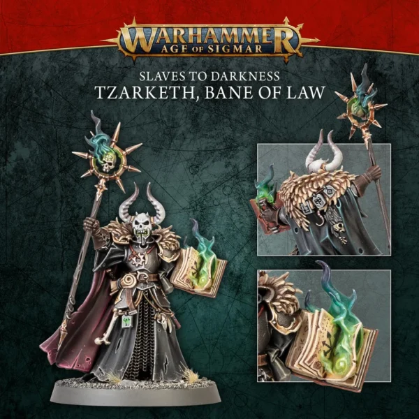 Warhammer Age of Sigmar Slaves to Darkness Sorcerer Tzarketh Bane of Law 83-101