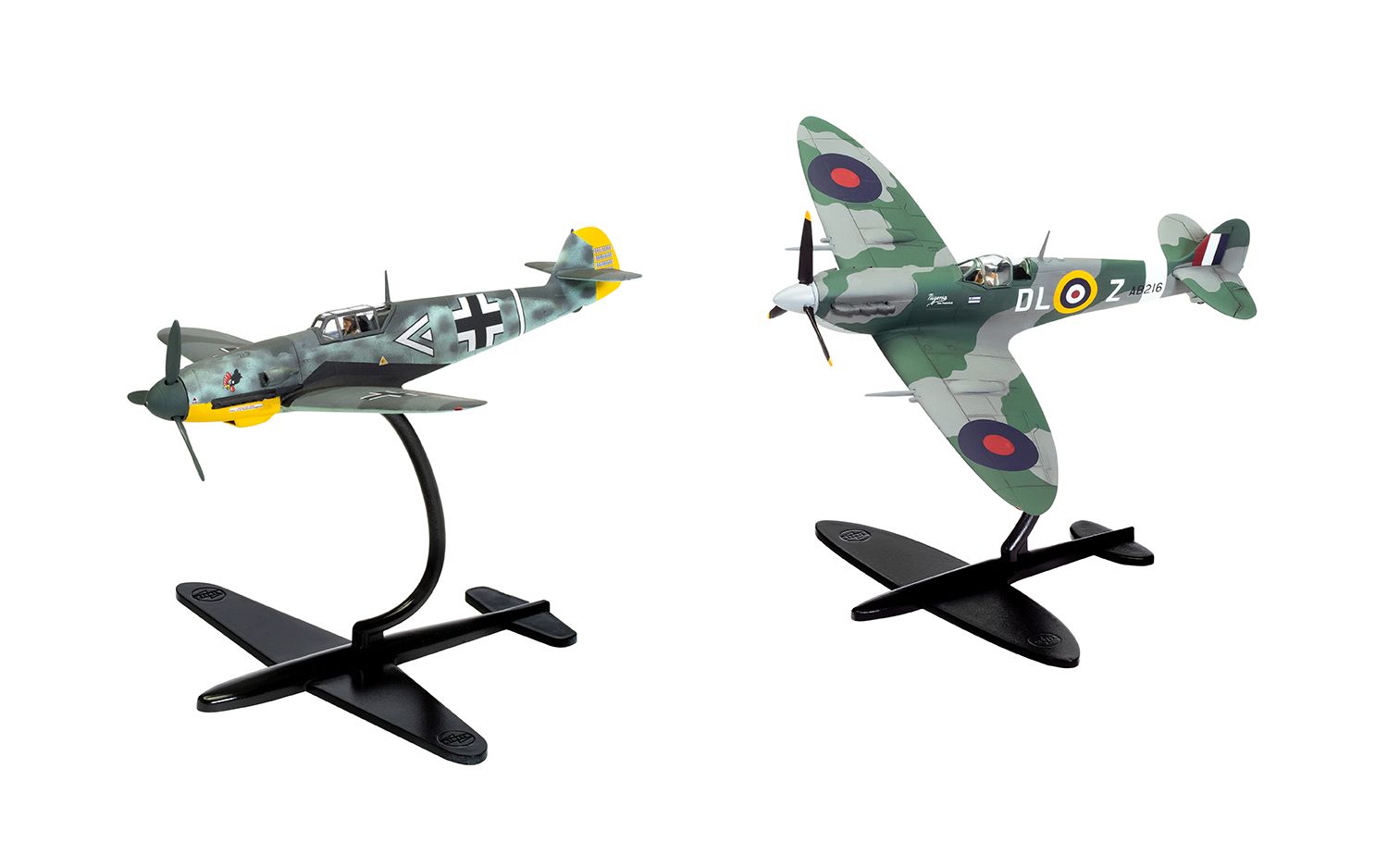 Airfix Spermarine Spitfire Mk.Vc and Messerschmitt Bf109F-4 1/72 Scale A50194 Model Set