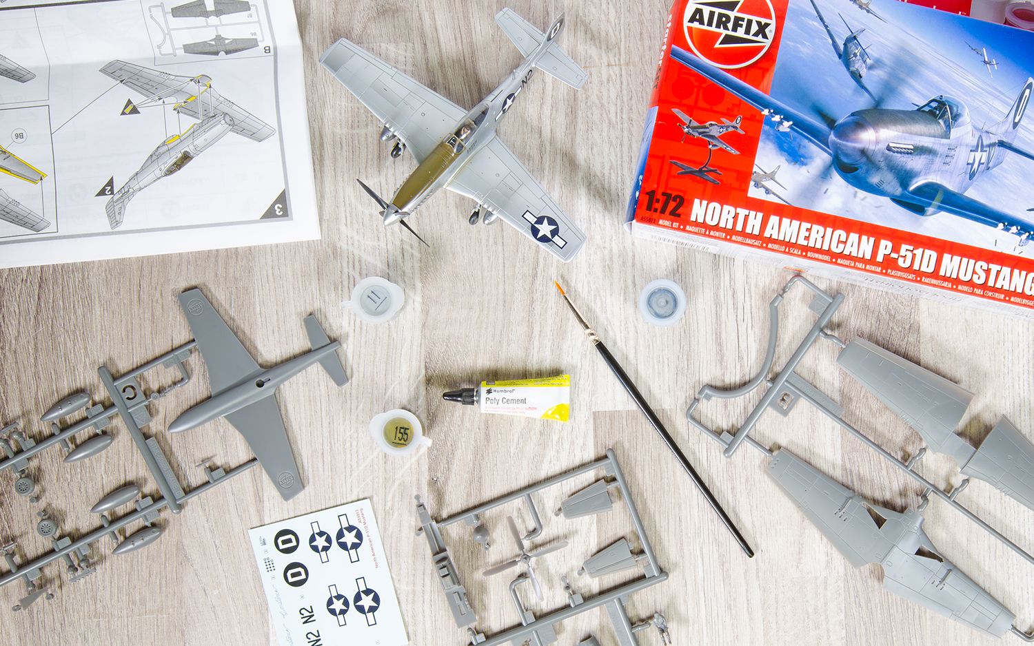 Airfix North American P-51D Mustang 1/72 Scale A55013