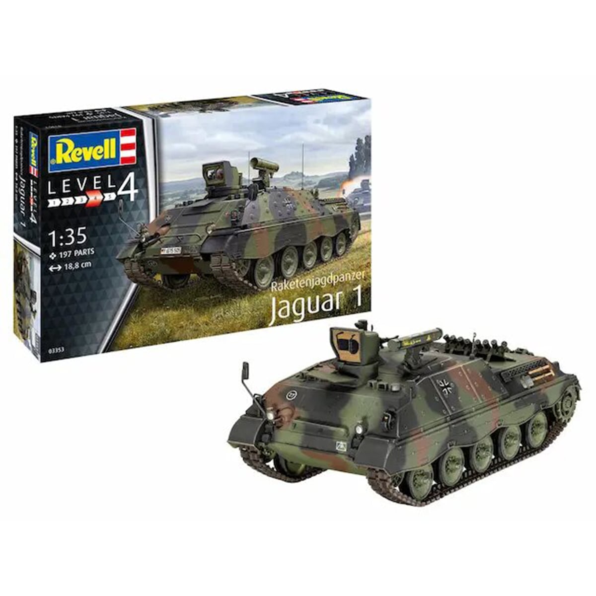 Revell Raketenjagdpanzer Jaguar 1 Tank 1/35 Scale 03353