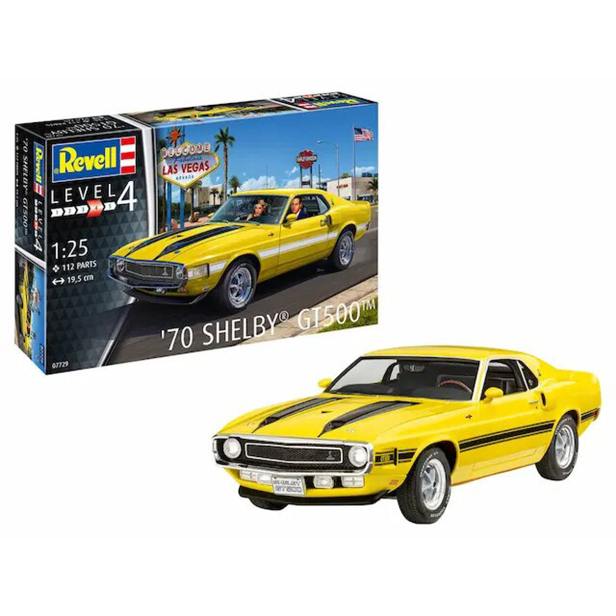 Revell SHELBY GT 500 プラモデル 1/25スケール Revell 1970 Shelby Mustang GT500 1/25 Scale 07729 • Canada's