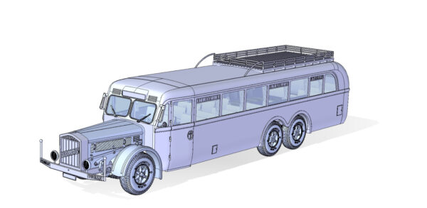 Roden Vomag Omnibus 7 OR 660 WWII German Staff Bus 1/35 Scale ROD 824