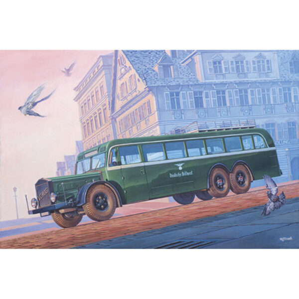 Roden Vomag Omnibus 7 OR 660 WWII German Staff Bus 1/35 Scale ROD 824