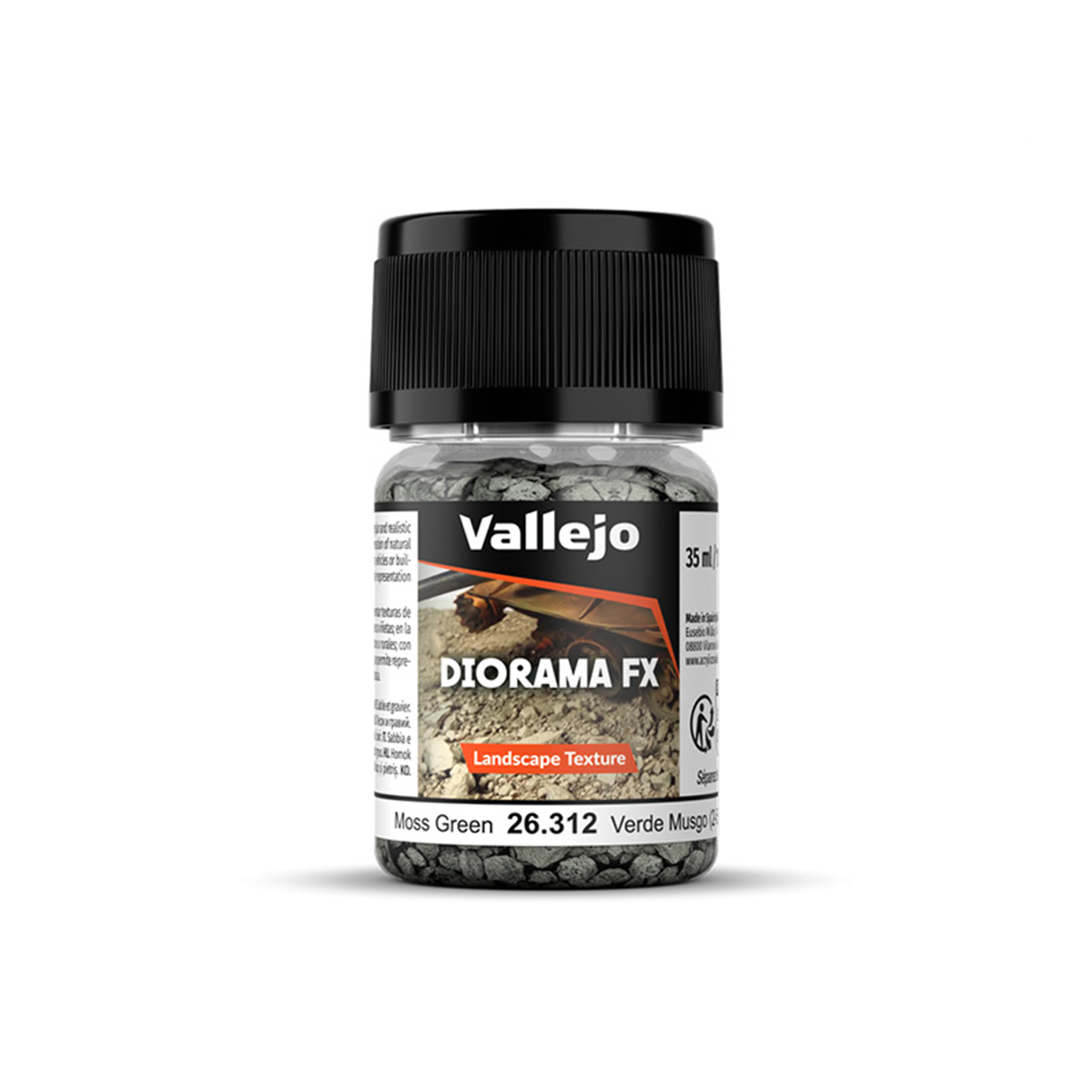 Vallejo Diorama FX Landscape Textures Moss Green 2-5mm Grain 26312