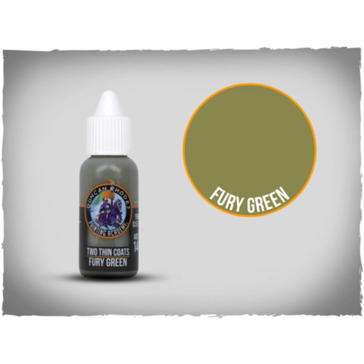 Two Thin Coats Fury Green Paint 10079