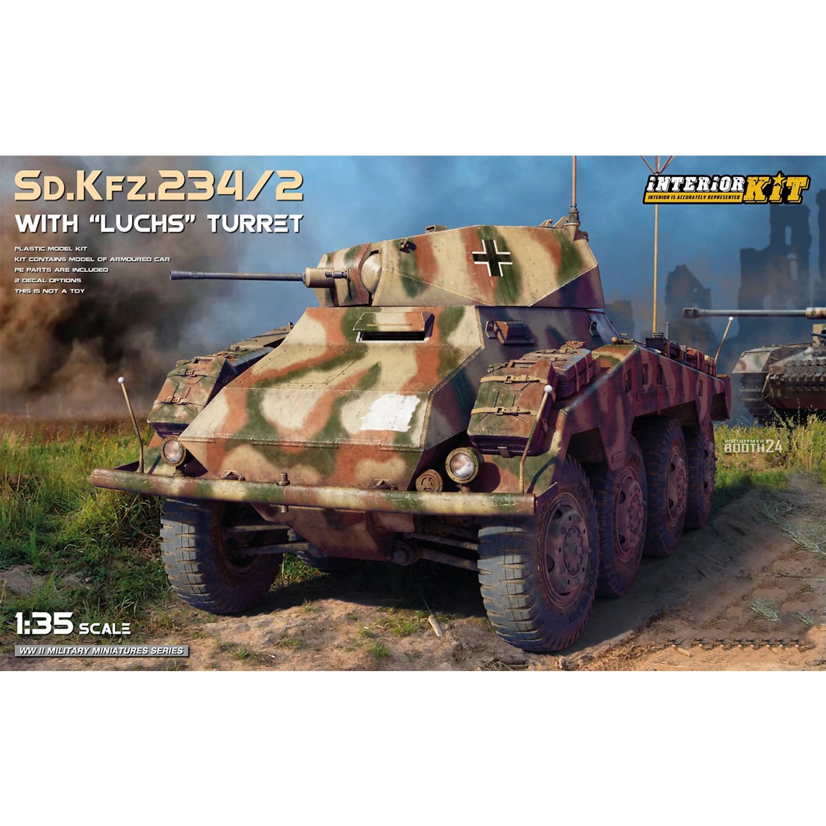 Miniart Sd.Kfz.234/2 with Luchs Turret Interior Kit 1/35 Scale