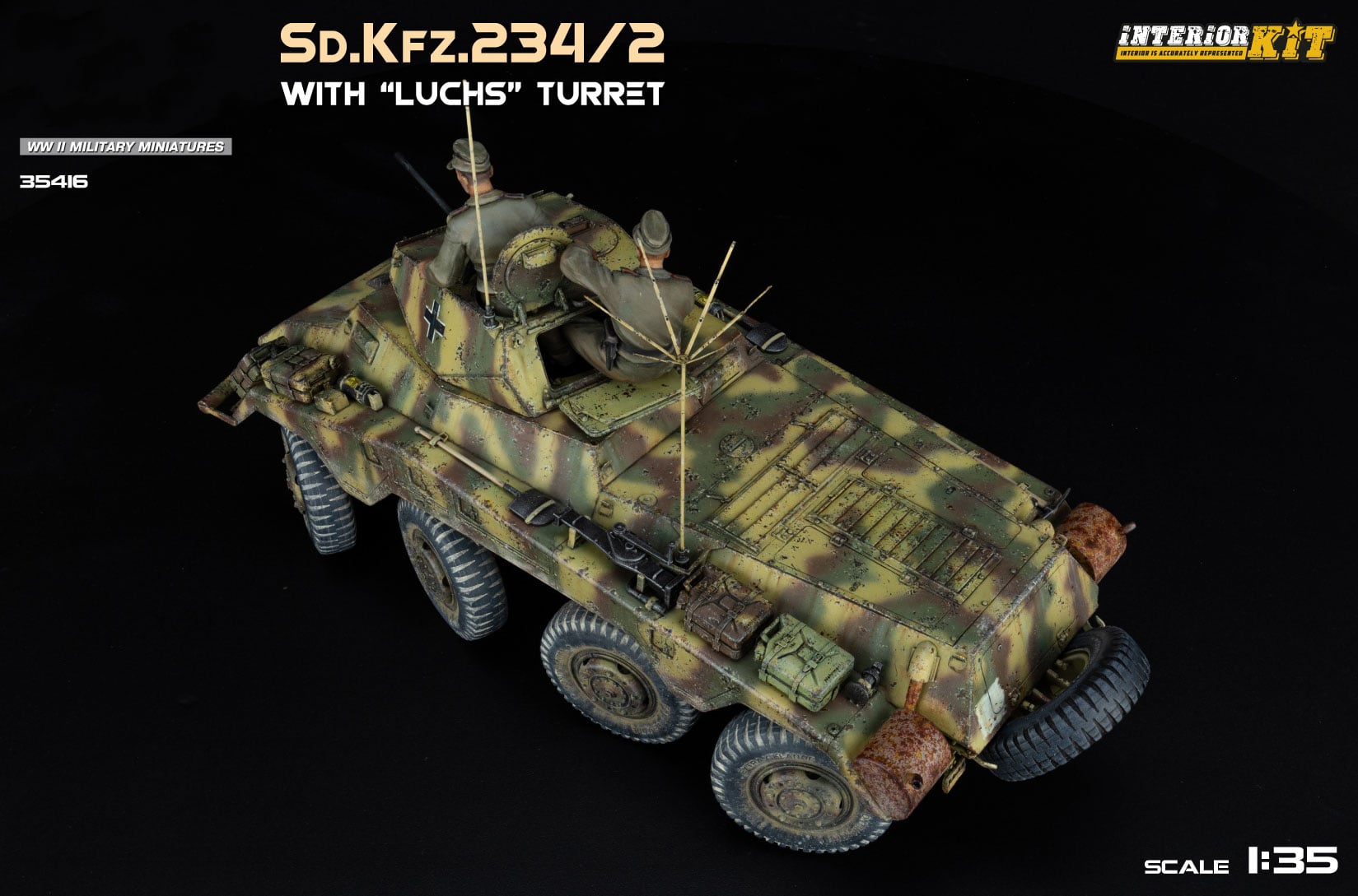Miniart Sd.Kfz.234/2 with Luchs Turret Interior Kit 1/35 Scale