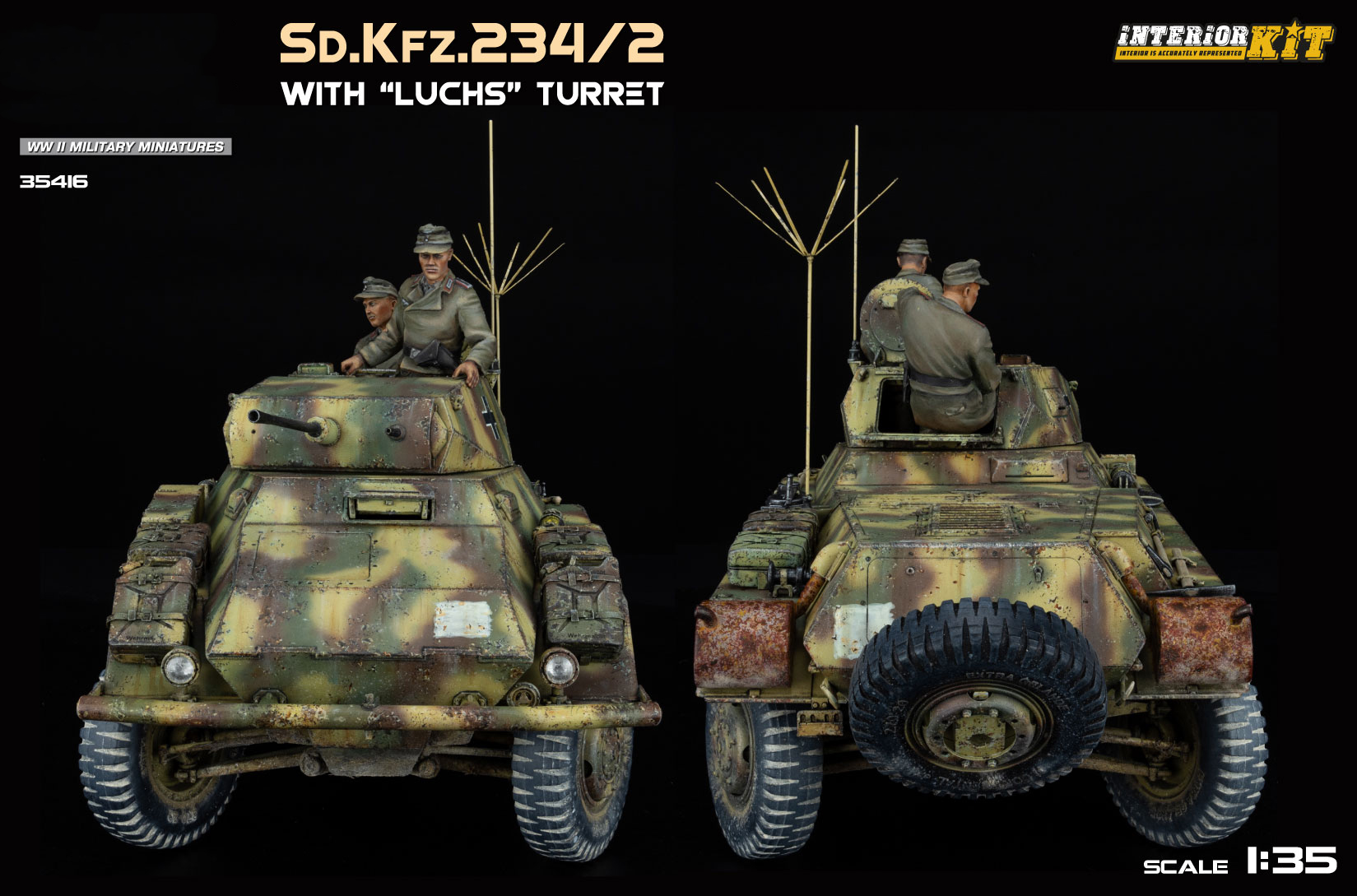 Miniart Sd.Kfz.234/2 with Luchs Turret Interior Kit 1/35 Scale