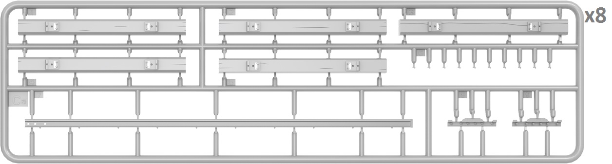 Miniart Railroad Tracks Building and Aceessories Series 1/35 Scale 35565