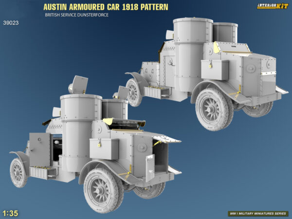 Miniart Austin Armoured Car 1918 Pattern Bristish Service Dunsterforce 1/35 Scale 39023