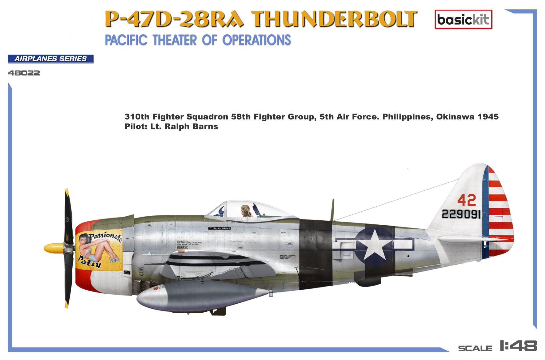 Miniart P-47D-28RA Thunderbolt Pacific Theater of Operations 1/48 Scale 48022