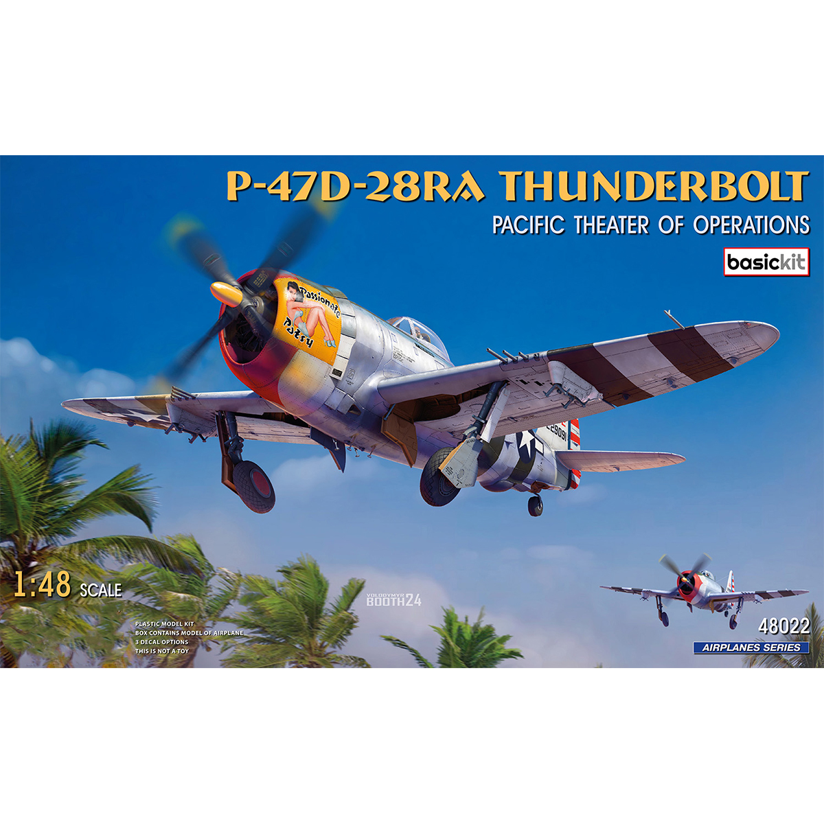 Miniart P-47D-28RA Thunderbolt Pacific Theater of Operations 1/48 Scale 48022