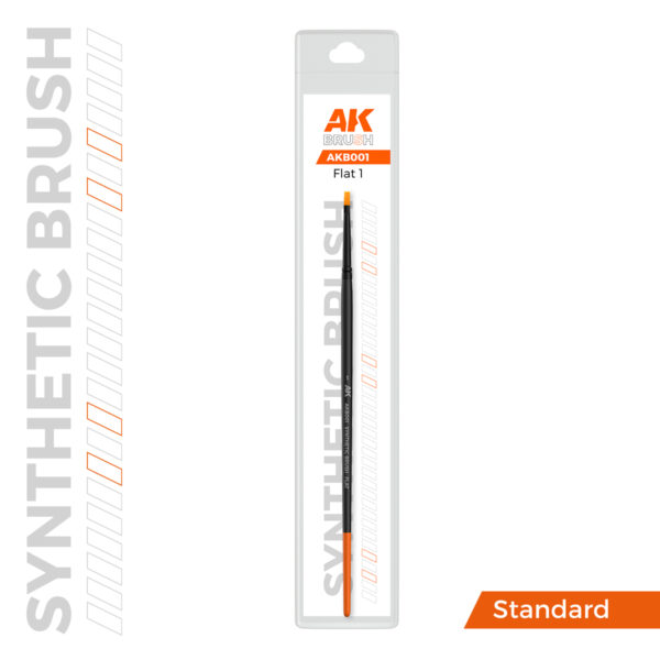 AK Interactive Synthetic Brush Flat 1 AKB001