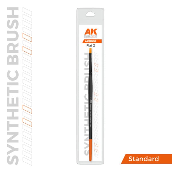 AK Interactive Synthetic Brush Flat 2 AKB002