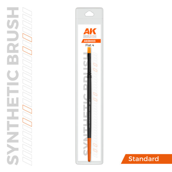 AK Interactive Synthetic Brush Flat 4 AKB003