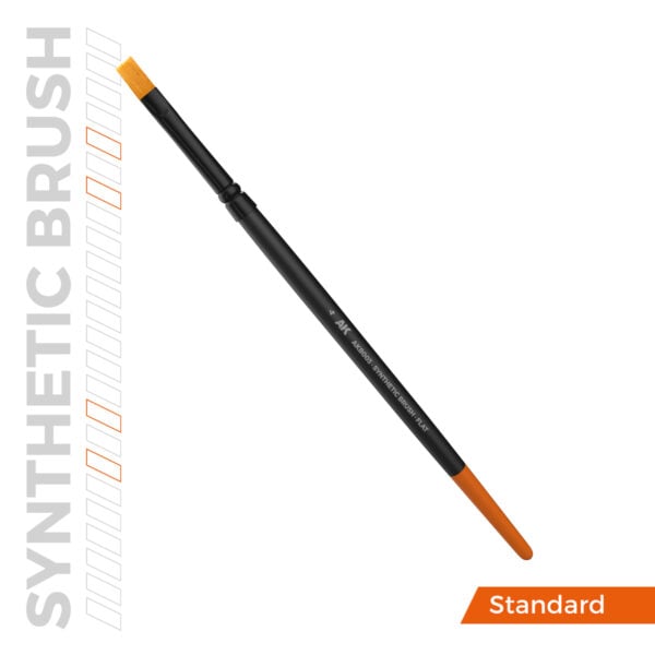 AK Interactive Synthetic Brush Flat 4 AKB003