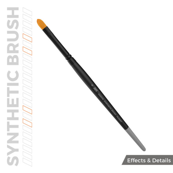 AK Interactive Synthetic Brush Filbert 6 AKB016