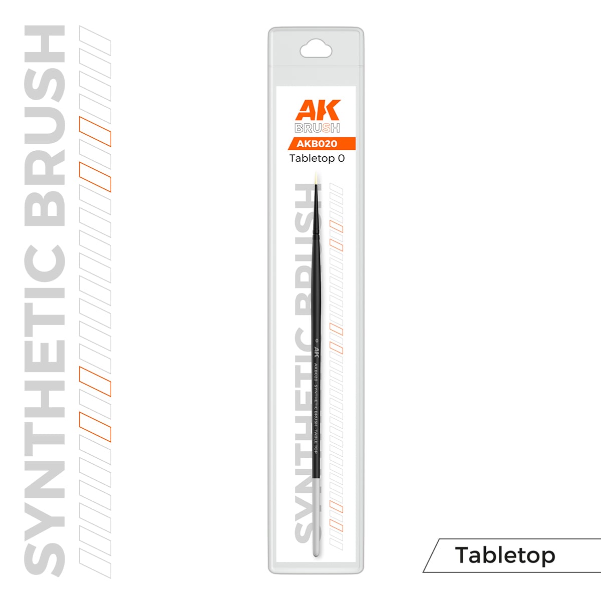 AK Interactive Synthetic Tabletop Brush 0 AKB020