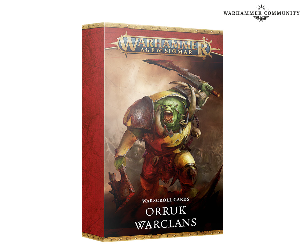 Warhammer Age of Sigmar Orruk Warclans Warscroll Cards 89-04 Pre-Order ...
