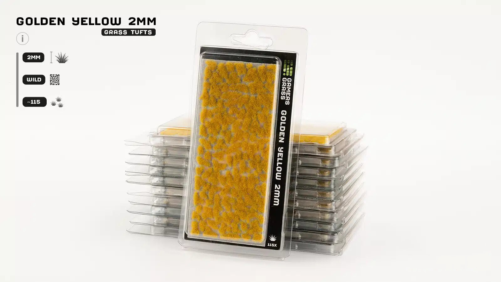 Gamers Grass Golden Yellow 2mm Tufts GG2-GY