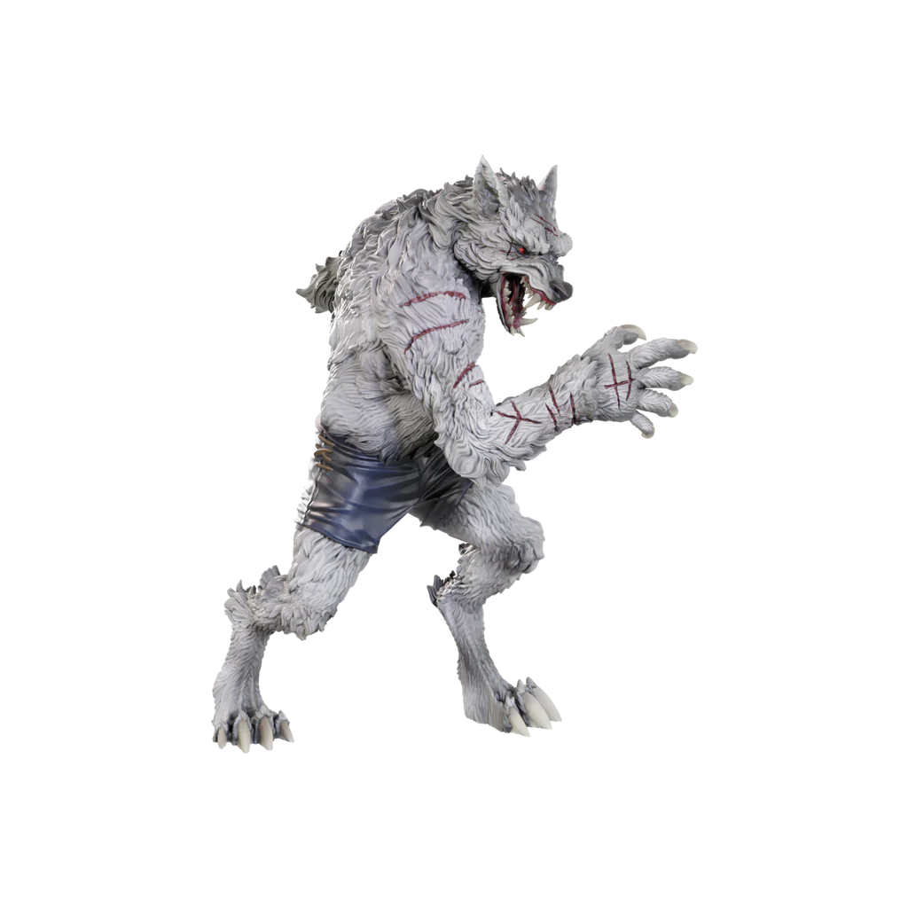 Miniatures Critical Role Non Peintes – Chetney Pock O’Pea & Werewolf – WizKids Wave 23 – Apprêtées Prêtes à Peindre