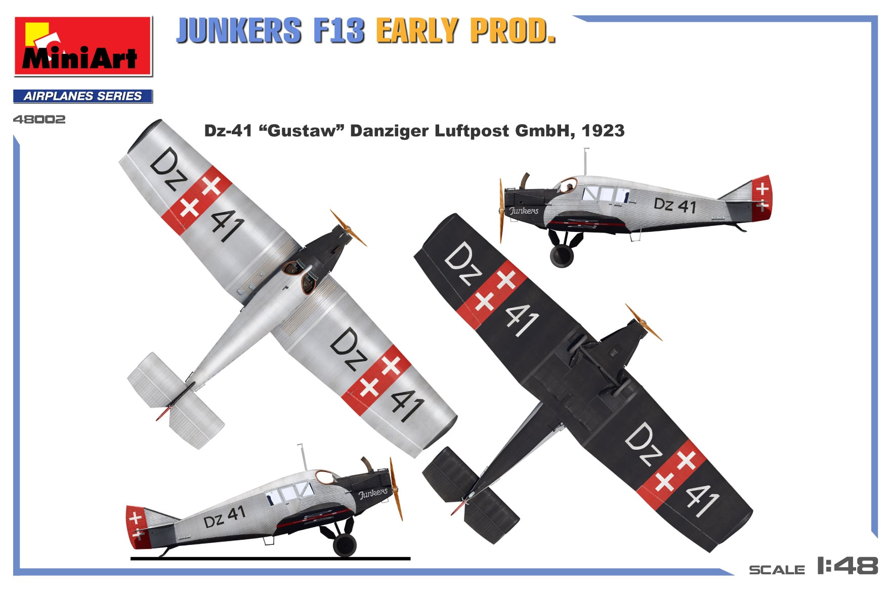 Miniart Junkers F13 Early Production 1/48 Scale 48002