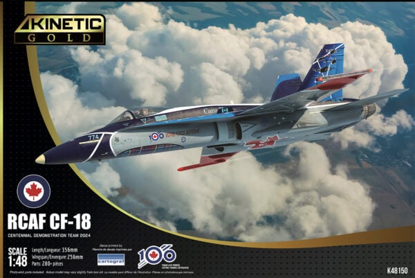 Kinetic RCAF CF-18 Centennial Demonstration Team 2024 1/48 Scale K48150