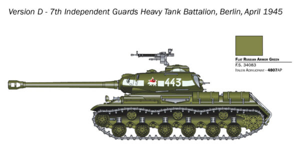 Italeri JS 2 Stain Tank Warlord Games 1/56 Scale 25764