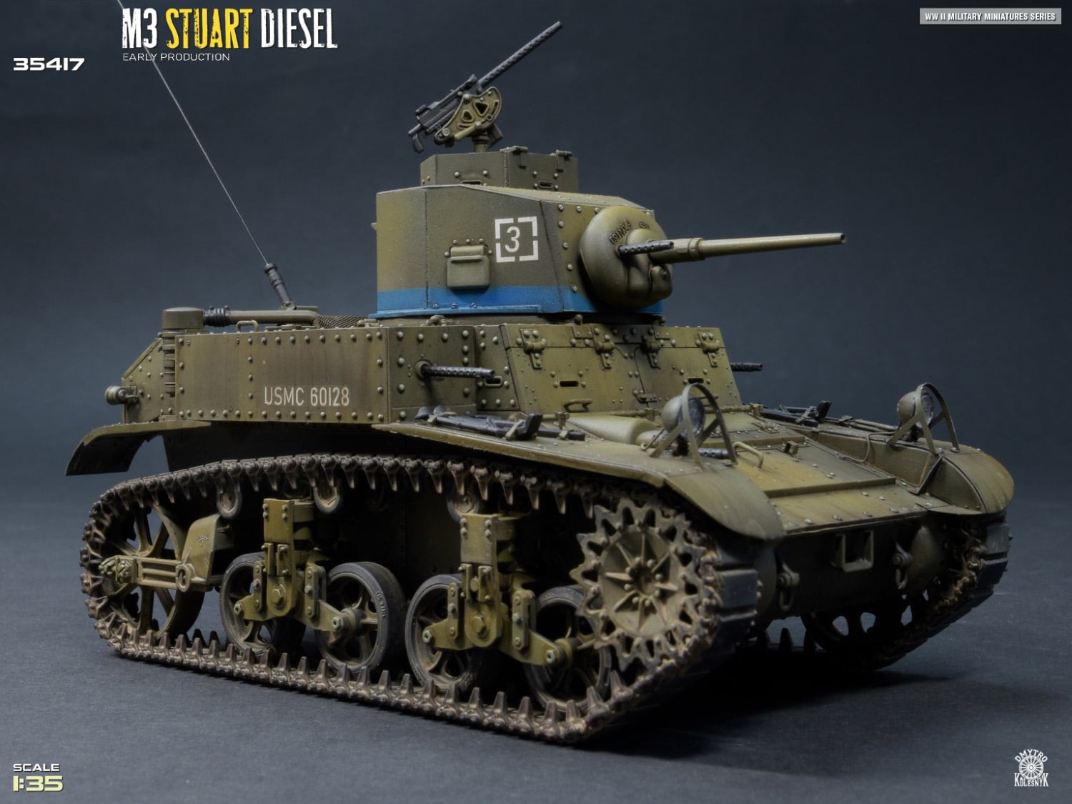 Miniart M3 Stuart Diesel Early Production 1/35 Scale 35417