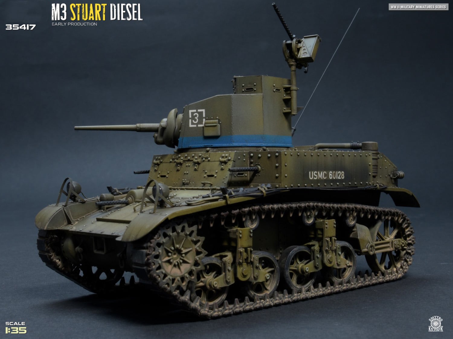 Miniart M3 Stuart Diesel Early Production 1/35 Scale 35417