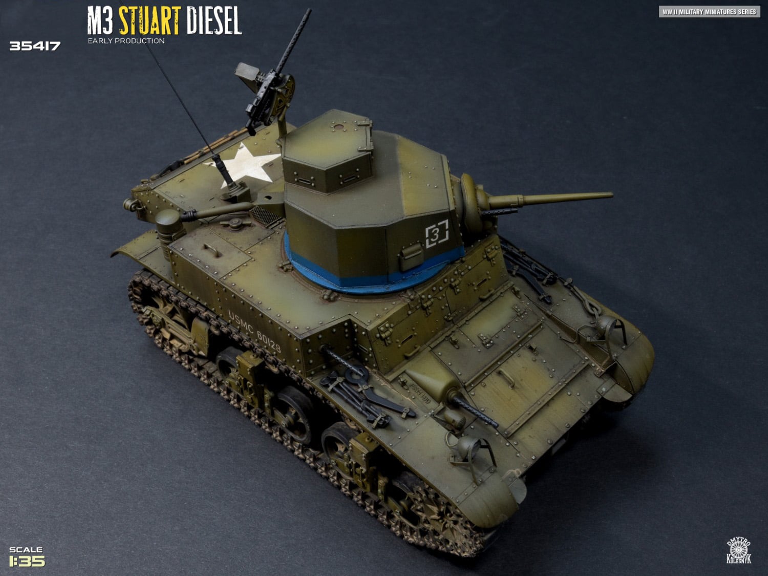 Miniart M3 Stuart Diesel Early Production 1/35 Scale 35417