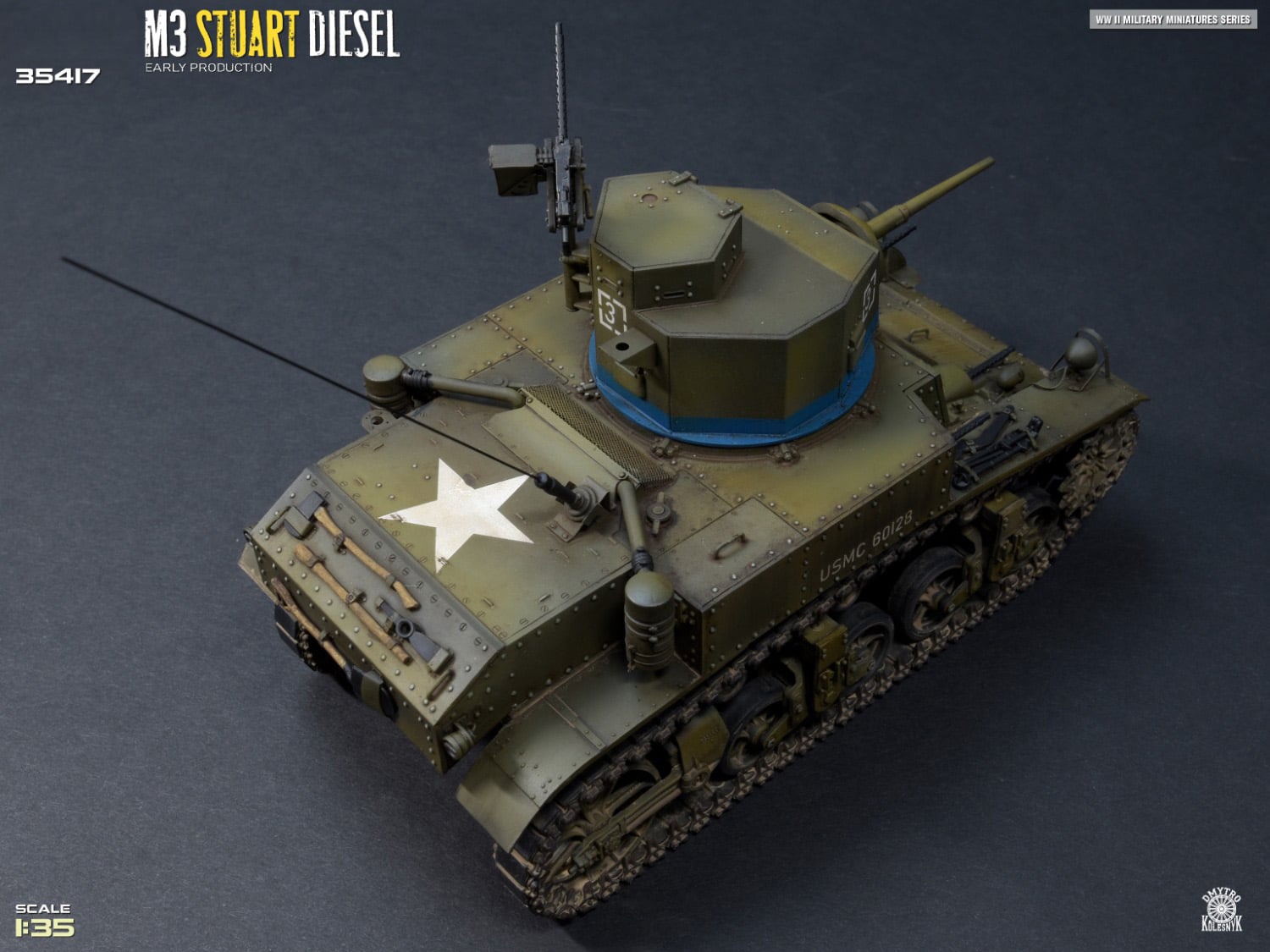 Miniart M3 Stuart Diesel Early Production 1/35 Scale 35417