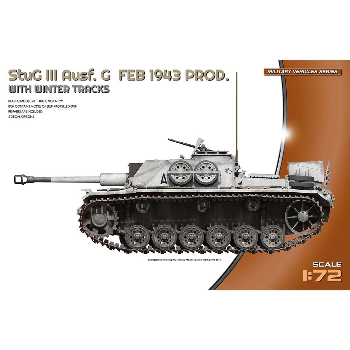 Miniart StuG III Ausf.G Febreuary 1943 Production with Winter Tracks 1/72 Scale 72103