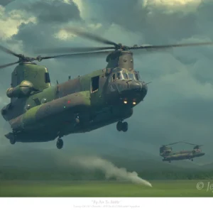 Boeing CH-147F Chinook By Air To Battle Print