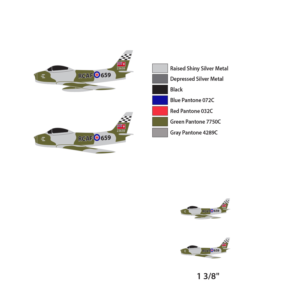 F-86 Sabre Pin Details
