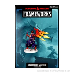 Wizkids D&D Frameworks Unpainted Miniatures Wave 1 Dragonborn Sorcerer Female 75035
