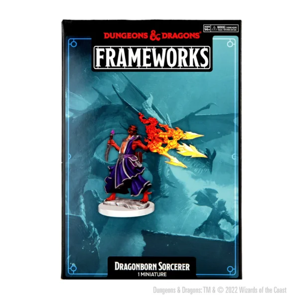 Wizkids D&D Frameworks Unpainted Miniatures Wave 1 Dragonborn Sorcerer Female 75035