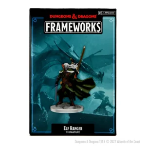 Wizkids D&D Frameworks Unpainted Miniatures Wave 1 Elf Ranger Male 75009