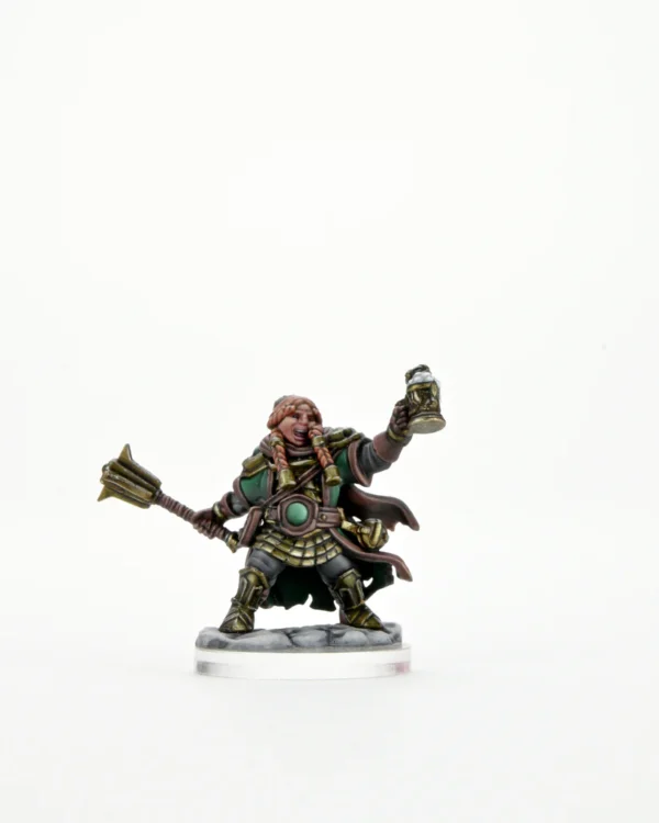 Wizkids D&D Frameworks Unpainted Miniatures Wave 1 Dwarf Cleric Female 75010